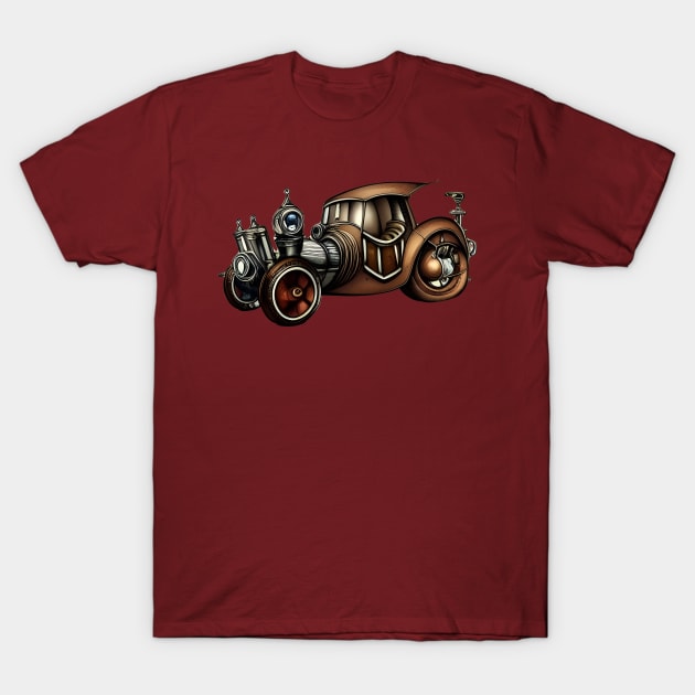 Steampunk Racer T-Shirt by AlienMirror